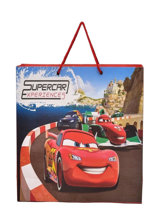 PPJ ® -HAPPY BIRTHDAY SUPER CAR (CARTOON THEME) PARTY (10 Pcs.) PAPER CARRY BAG, 16 Inch X 12 Inch X 4 Inch RETURN GIFT/HAPPY BIRTHDAY/RETURN GIFTS/GIFTS/GIFT BAGS/GIFT COVERS (Pack of 10) - Image 2